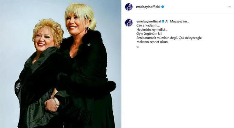 Emel Sayından Muazzez Abacıya duygusal veda: Can arkadaşım...