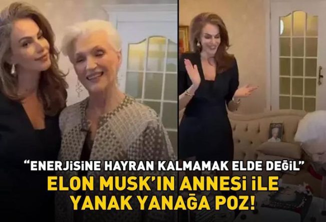 Tülin Şahin'den Elon Musk'ın Annesi Maye Musk İle Yanak Yanağa Poz